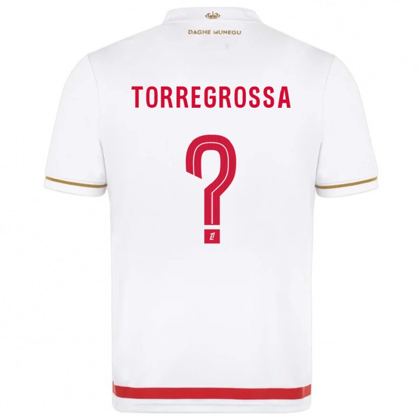 Danxen Hombre Camiseta Hugo Torregrossa #0 Rojo Blanco 1ª Equipación 2025/26 La Camisa México
