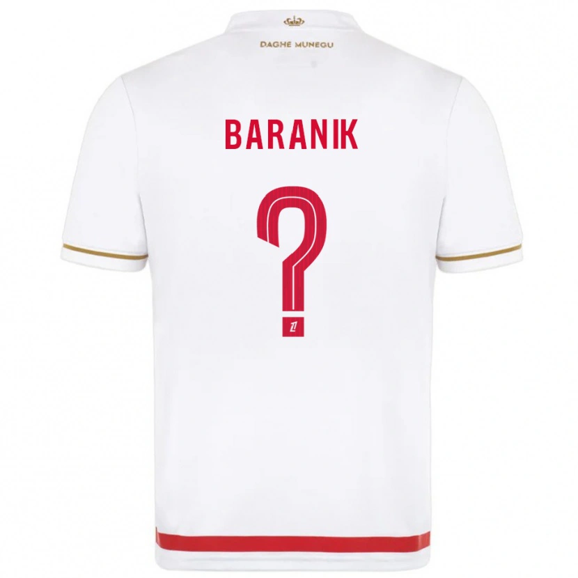 Danxen Hombre Camiseta Florian Baranik #0 Rojo Blanco 1ª Equipación 2025/26 La Camisa México