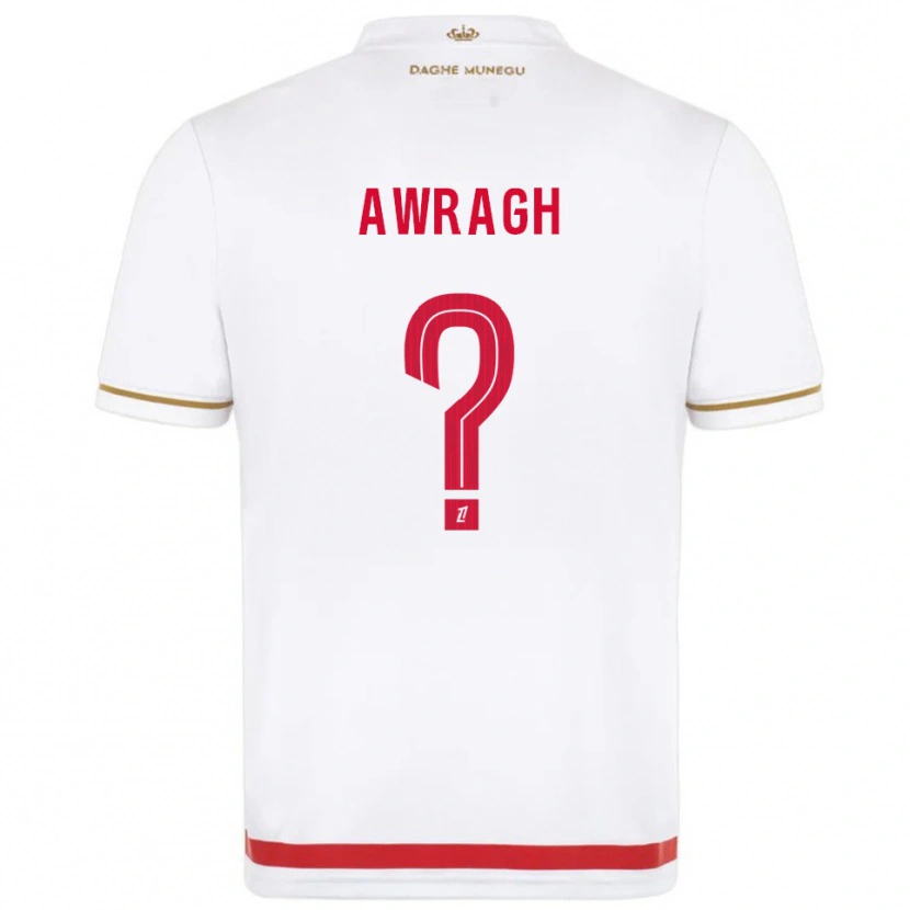 Danxen Hombre Camiseta Soufian Awragh #0 Rojo Blanco 1ª Equipación 2025/26 La Camisa México