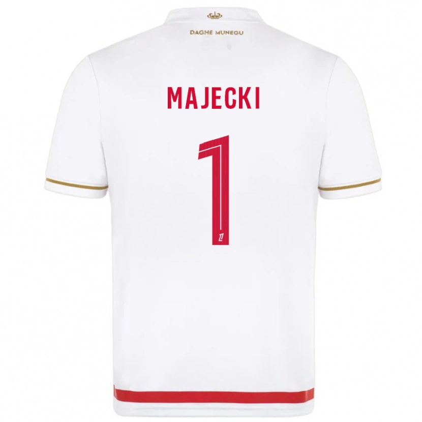 Danxen Hombre Camiseta Radoslaw Majecki #1 Rojo Blanco 1ª Equipación 2025/26 La Camisa México
