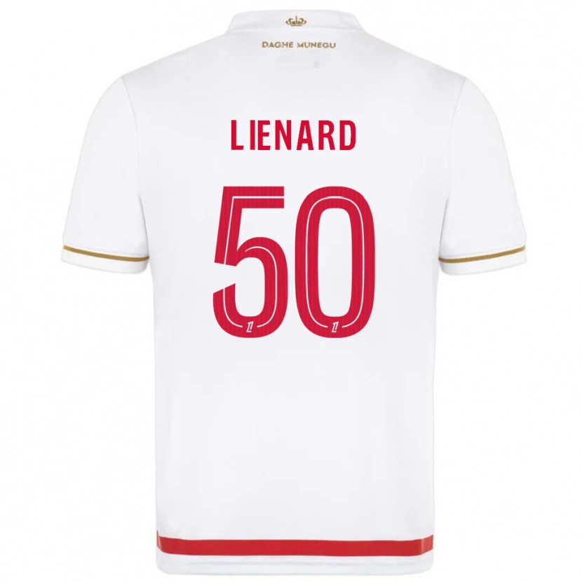 Danxen Hombre Camiseta Yann Lienard #50 Rojo Blanco 1ª Equipación 2025/26 La Camisa México