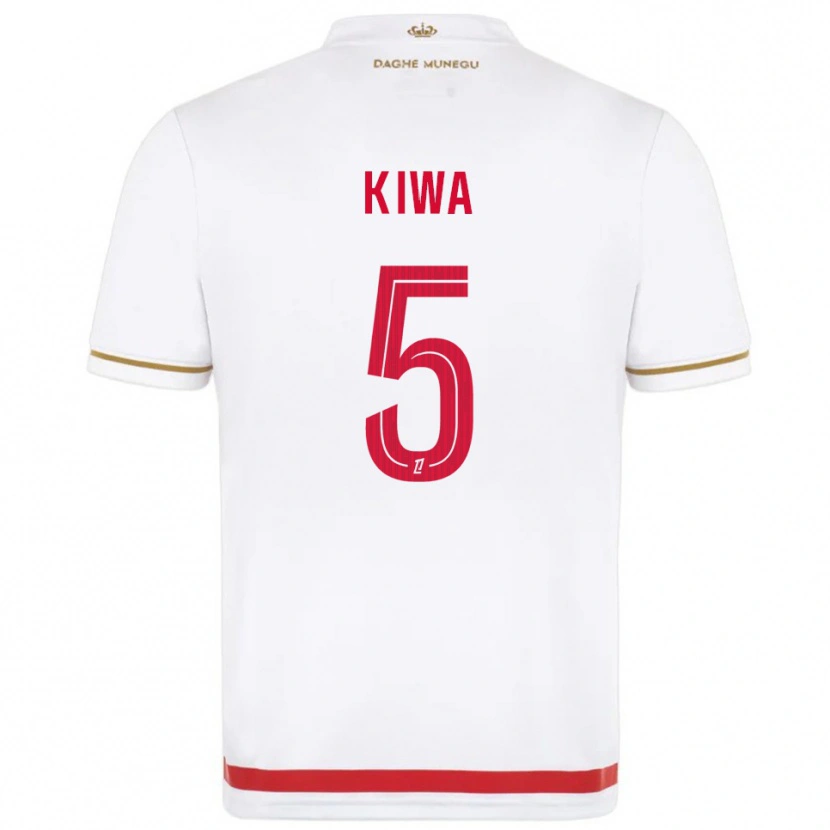 Danxen Hombre Camiseta Bradel Kiwa #5 Rojo Blanco 1ª Equipación 2025/26 La Camisa México