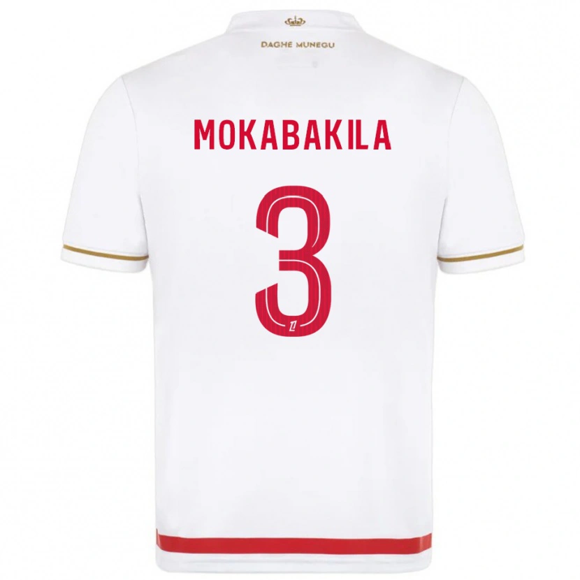 Danxen Hombre Camiseta Nick Mokabakila #3 Rojo Blanco 1ª Equipación 2025/26 La Camisa México