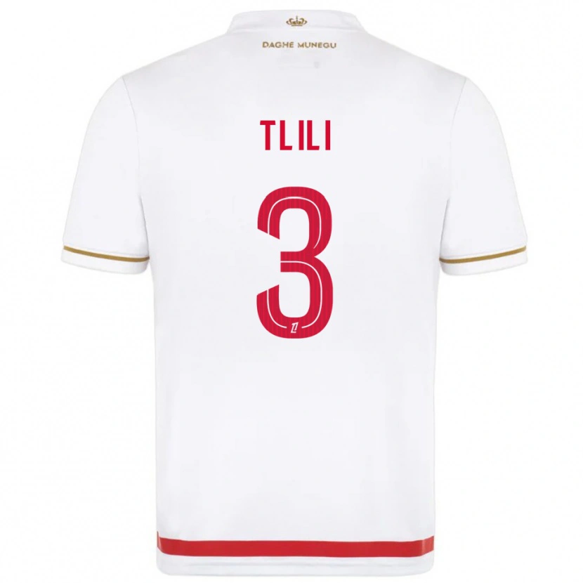 Danxen Hombre Camiseta Mehdi Tlili #3 Rojo Blanco 1ª Equipación 2025/26 La Camisa México