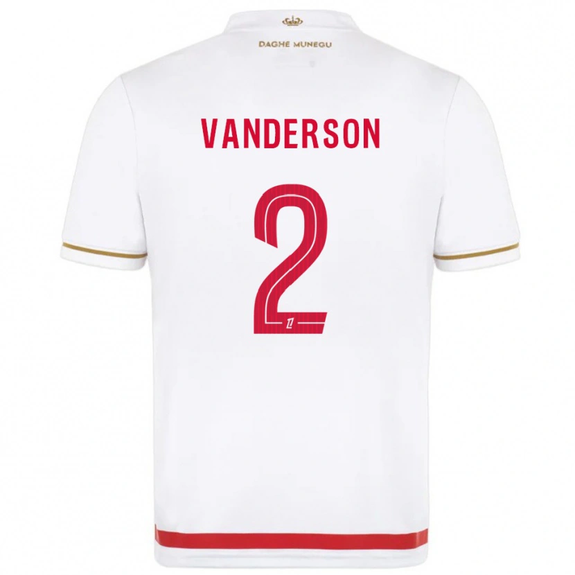 Danxen Hombre Camiseta Vanderson #2 Rojo Blanco 1ª Equipación 2025/26 La Camisa México
