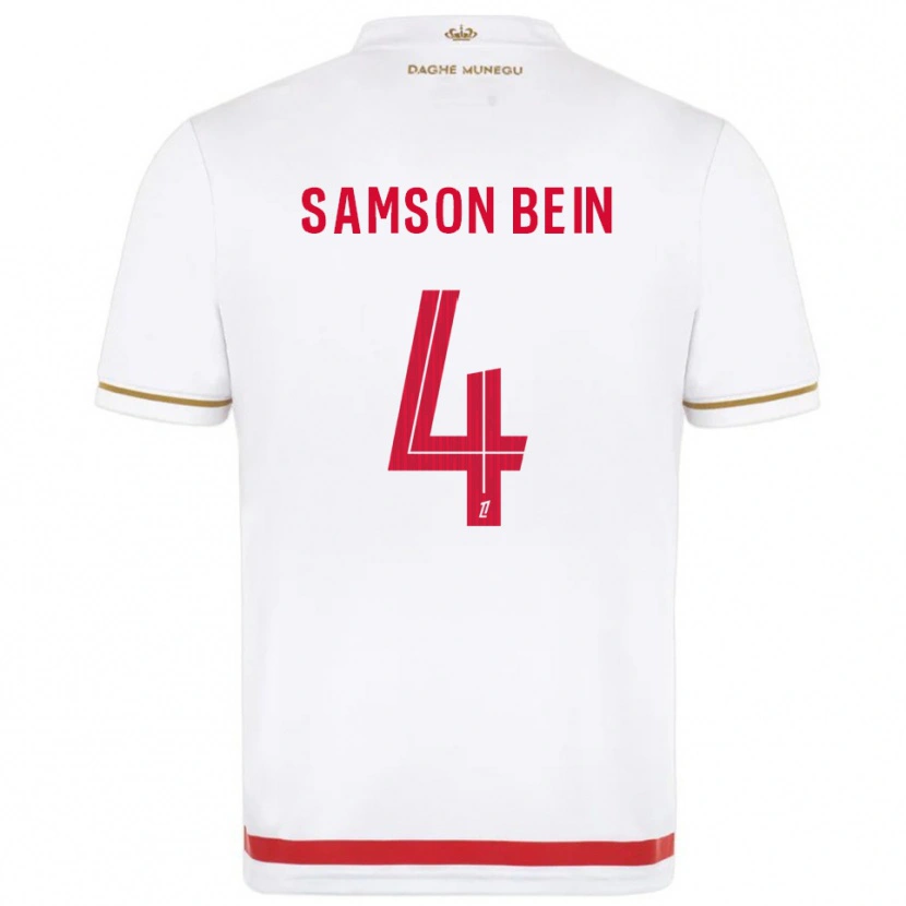 Danxen Hombre Camiseta Sirak Bein #4 Rojo Blanco 1ª Equipación 2025/26 La Camisa México