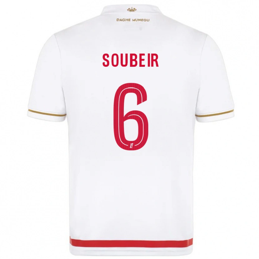 Danxen Hombre Camiseta Anis Soubeir #6 Rojo Blanco 1ª Equipación 2025/26 La Camisa México