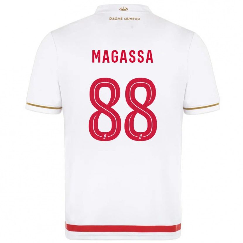 Danxen Hombre Camiseta Soungoutou Magassa #88 Rojo Blanco 1ª Equipación 2025/26 La Camisa México
