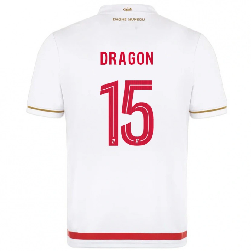 Danxen Hombre Camiseta Clément Dragon #15 Rojo Blanco 1ª Equipación 2025/26 La Camisa México
