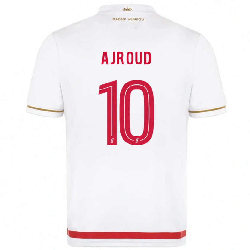 Danxen Hombre Camiseta Najd Ajroud #10 Rojo Blanco 1ª Equipación 2025/26 La Camisa México