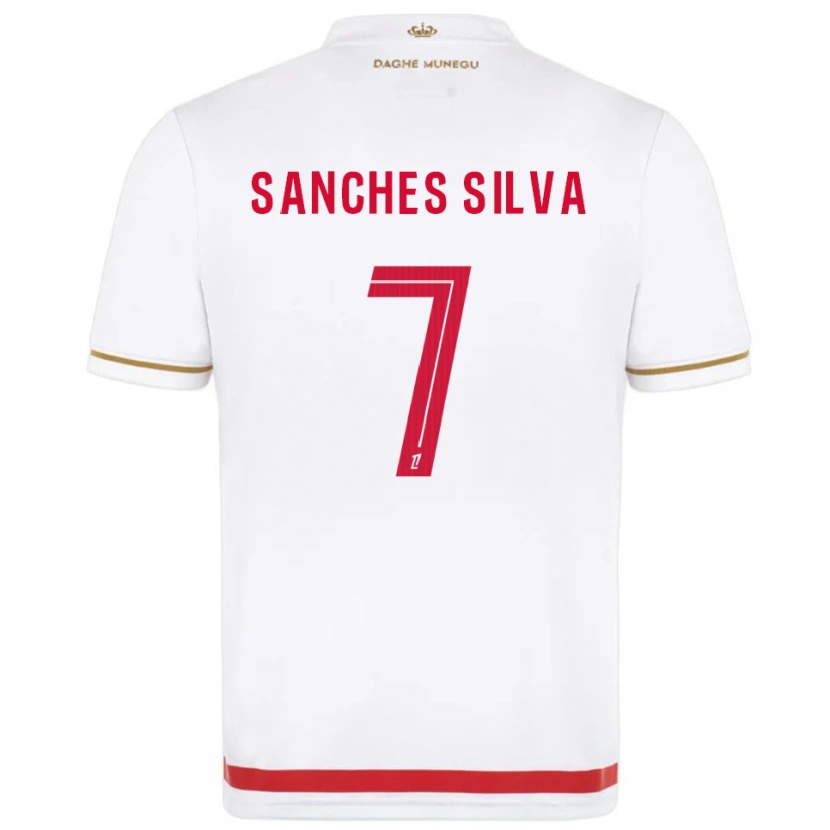 Danxen Hombre Camiseta Jordy Sanches Silva #7 Rojo Blanco 1ª Equipación 2025/26 La Camisa México