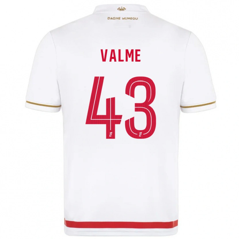 Danxen Hombre Camiseta Ritchy Valme #43 Rojo Blanco 1ª Equipación 2025/26 La Camisa México