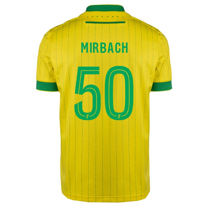 Danxen Hombre Camiseta Alexis Mirbach #50 Amarillo Verde 1ª Equipación 2025/26 La Camisa México