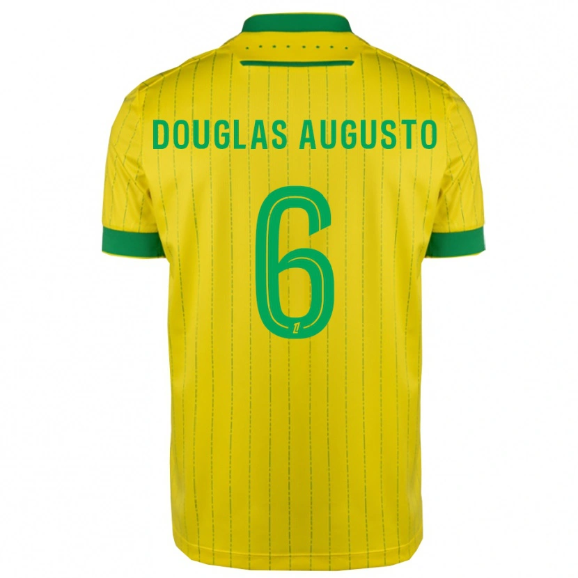 Danxen Hombre Camiseta Douglas Augusto #6 Amarillo Verde 1ª Equipación 2025/26 La Camisa México