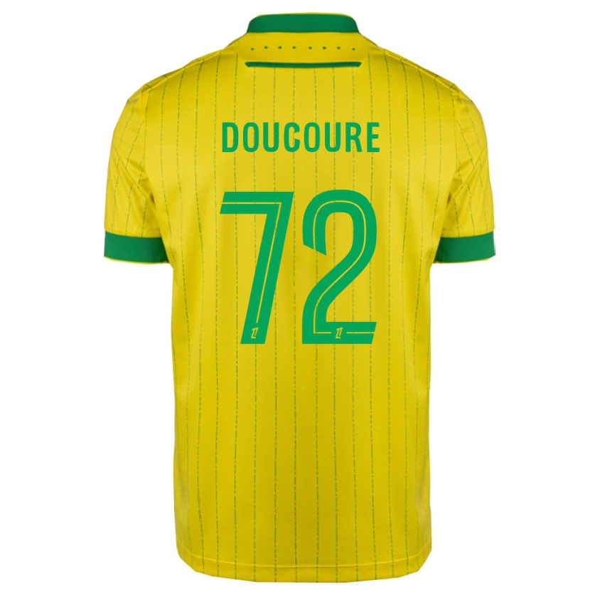 Danxen Hombre Camiseta Sékou Doucouré #72 Amarillo Verde 1ª Equipación 2025/26 La Camisa México