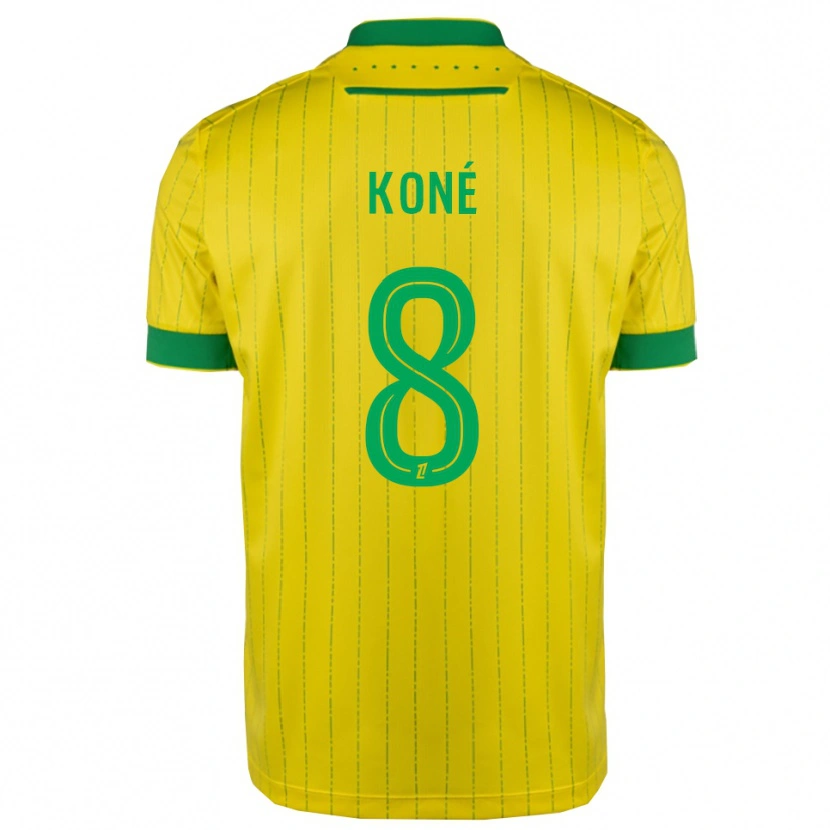 Danxen Hombre Camiseta Kassoum Koné #8 Amarillo Verde 1ª Equipación 2025/26 La Camisa México