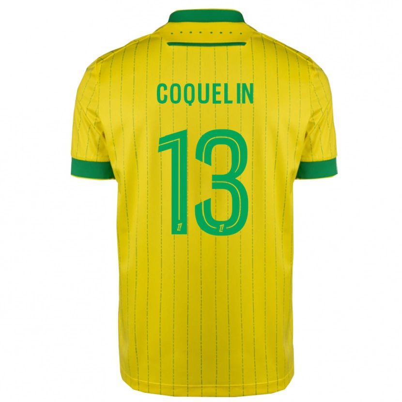 Danxen Hombre Camiseta Francis Coquelin #13 Amarillo Verde 1ª Equipación 2025/26 La Camisa México
