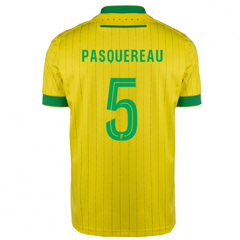Danxen Hombre Camiseta Julie Pasquereau #5 Amarillo Verde 1ª Equipación 2025/26 La Camisa México