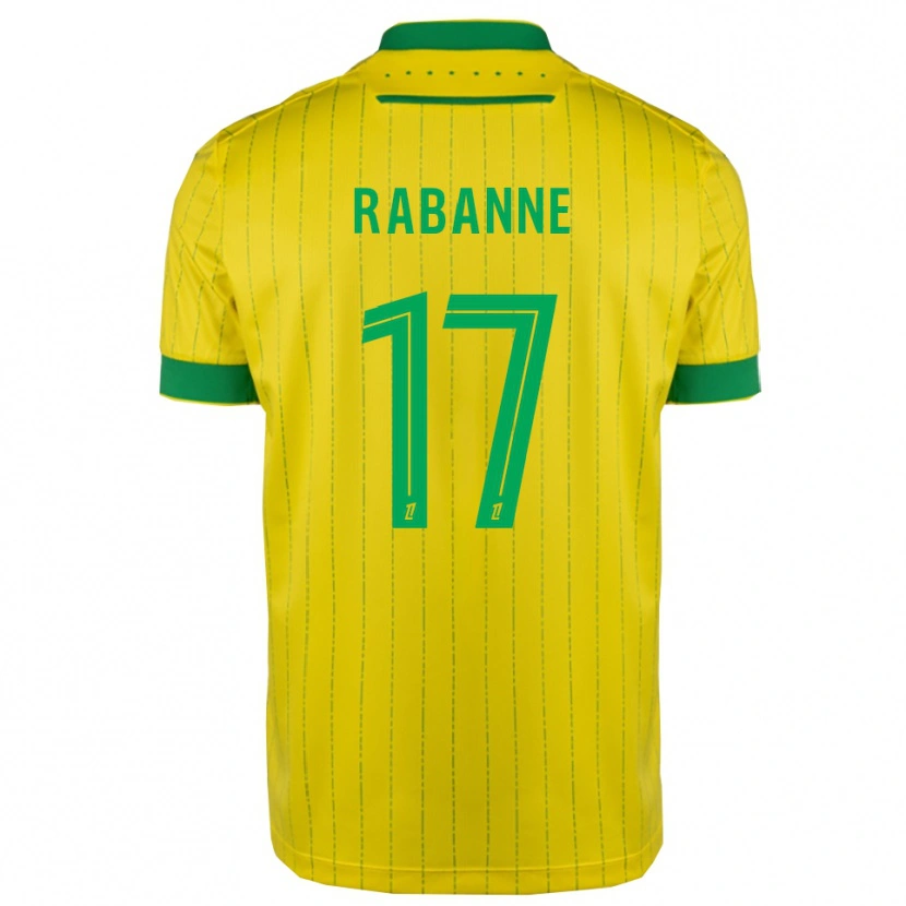 Danxen Hombre Camiseta Julie Rabanne #17 Amarillo Verde 1ª Equipación 2025/26 La Camisa México