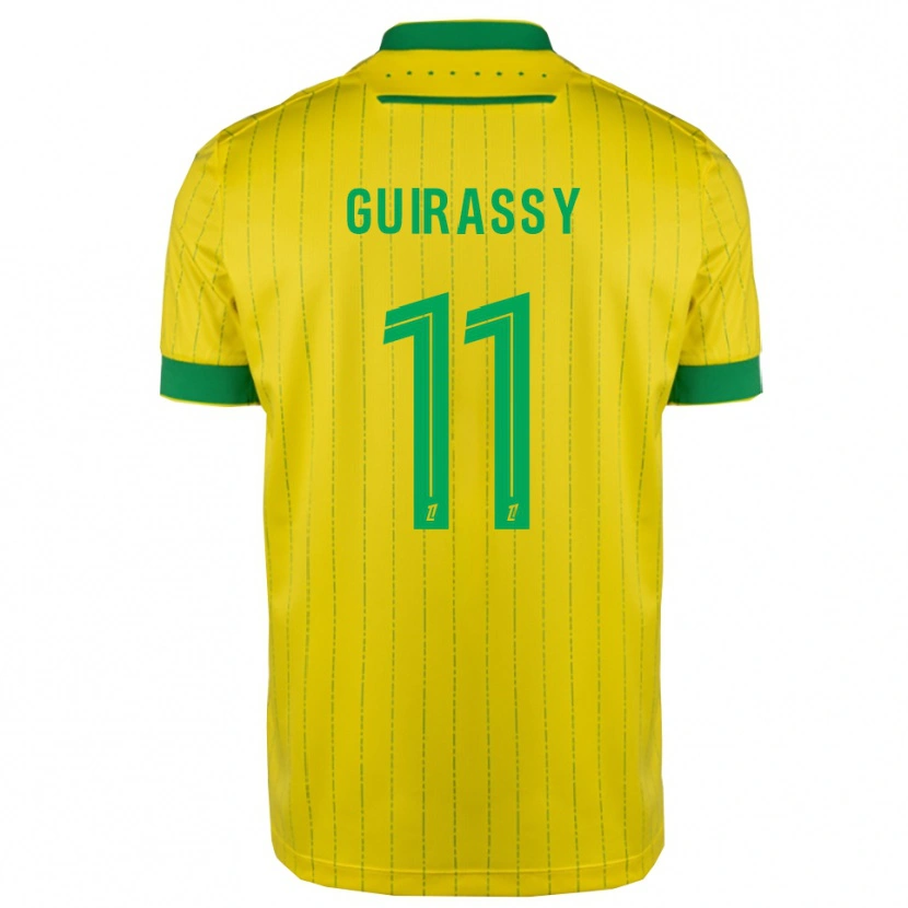 Danxen Hombre Camiseta Herba Guirassy #11 Amarillo Verde 1ª Equipación 2025/26 La Camisa México