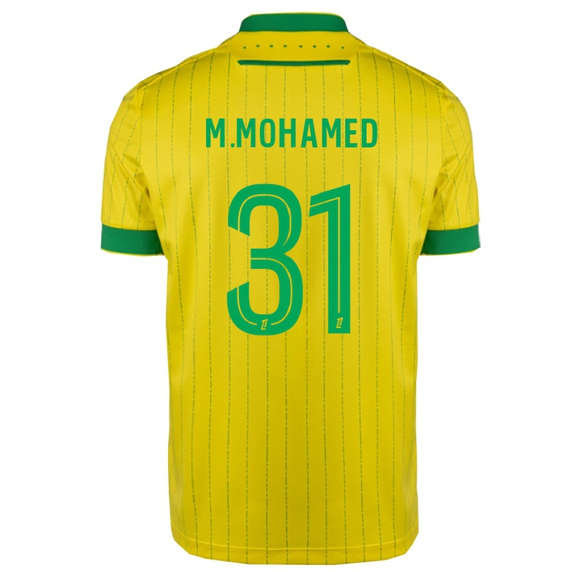 Danxen Hombre Camiseta Mostafa Mohamed #31 Amarillo Verde 1ª Equipación 2025/26 La Camisa México