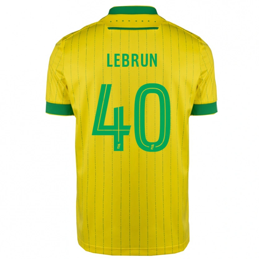 Danxen Hombre Camiseta Lisa Lebrun #40 Amarillo Verde 1ª Equipación 2025/26 La Camisa México
