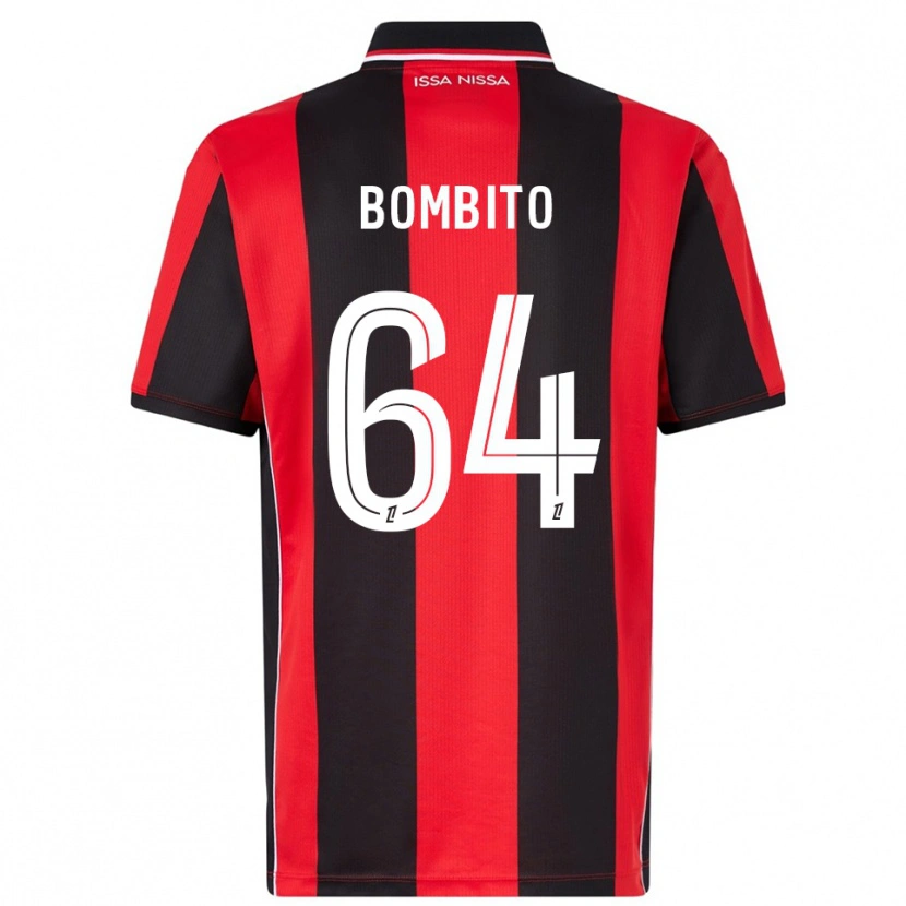 Danxen Hombre Camiseta Moïse Bombito #64 Rojo Negro 1ª Equipación 2025/26 La Camisa México
