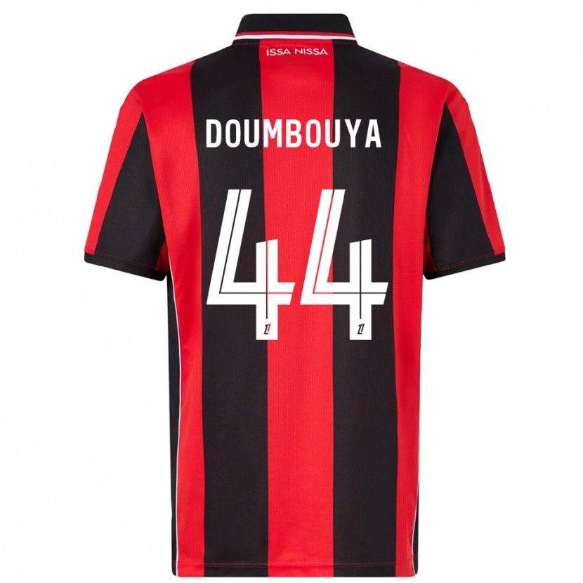 Danxen Hombre Camiseta Amidou Doumbouya #44 Rojo Negro 1ª Equipación 2025/26 La Camisa México