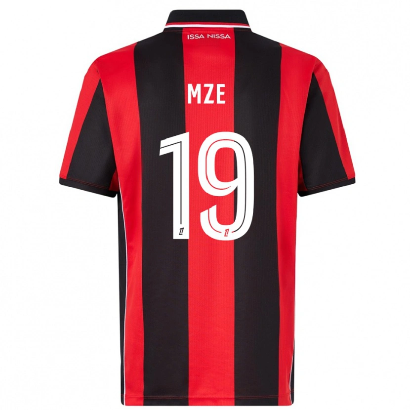 Danxen Hombre Camiseta Yrma Mze Issa #19 Rojo Negro 1ª Equipación 2025/26 La Camisa México