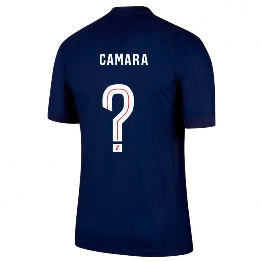 Danxen Hombre Camiseta Oumar Camara #0 Azul Marino Rojo 1ª Equipación 2025/26 La Camisa México