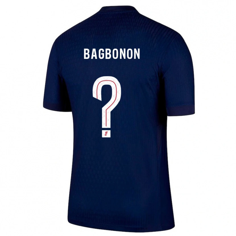 Danxen Hombre Camiseta Ethan Bagbonon #0 Azul Marino Rojo 1ª Equipación 2025/26 La Camisa México