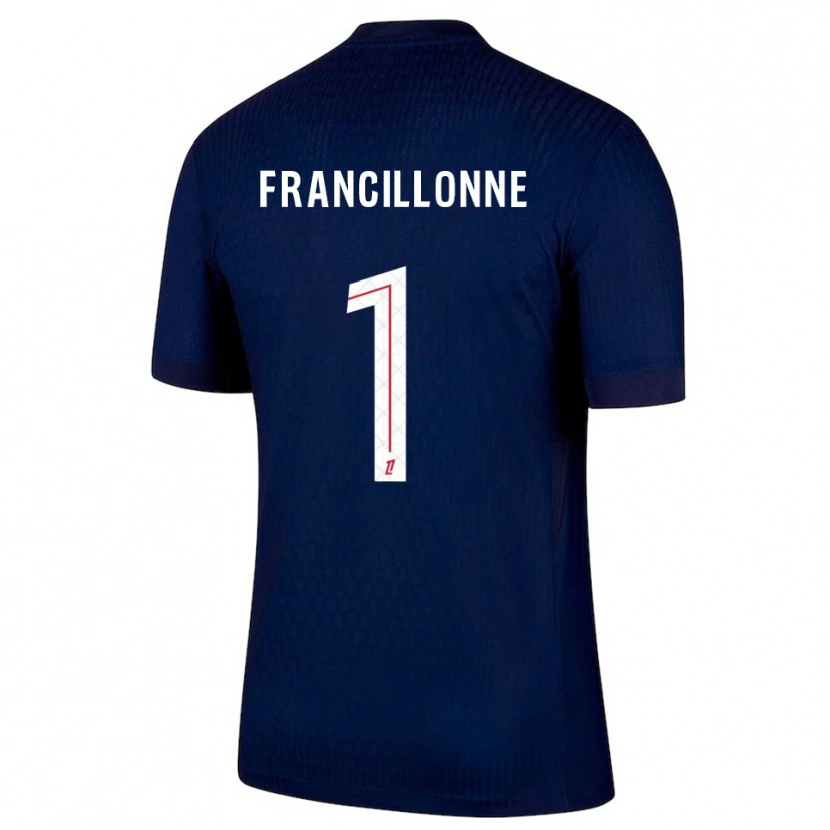 Danxen Hombre Camiseta Bryan Francillonne #1 Azul Marino Rojo 1ª Equipación 2025/26 La Camisa México
