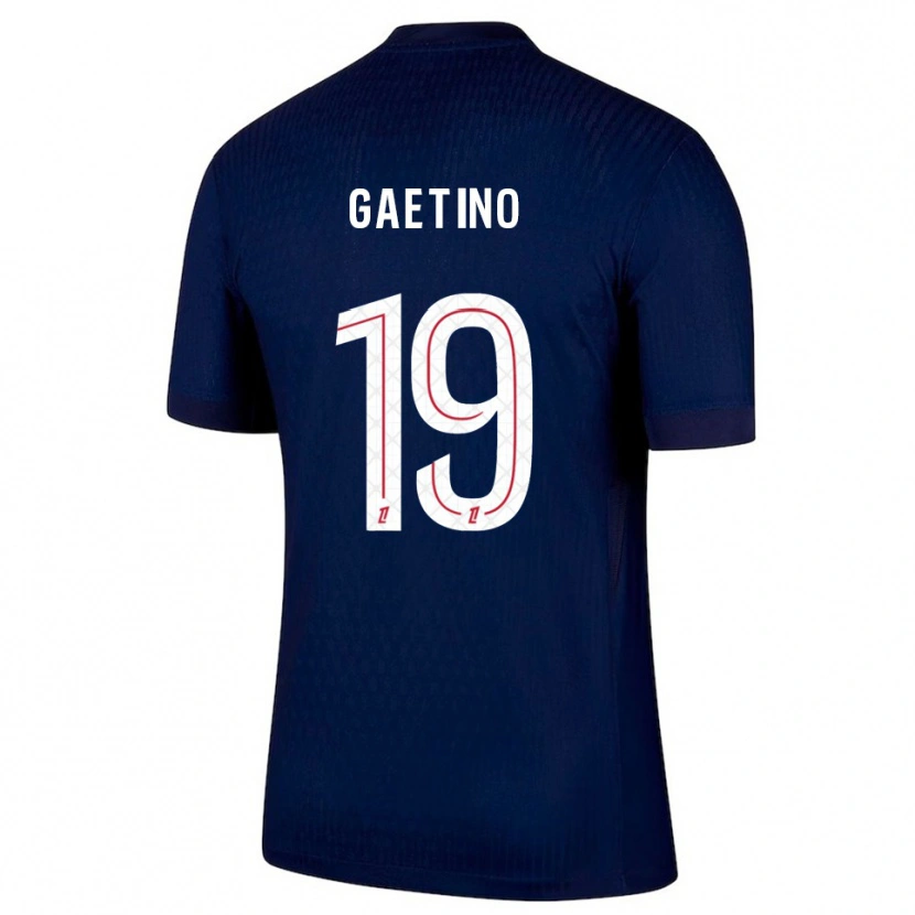 Danxen Hombre Camiseta Eva Gaetino #19 Azul Marino Rojo 1ª Equipación 2025/26 La Camisa México