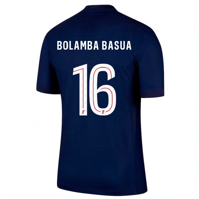 Danxen Hombre Camiseta Kévin Bolamba Basua #16 Azul Marino Rojo 1ª Equipación 2025/26 La Camisa México