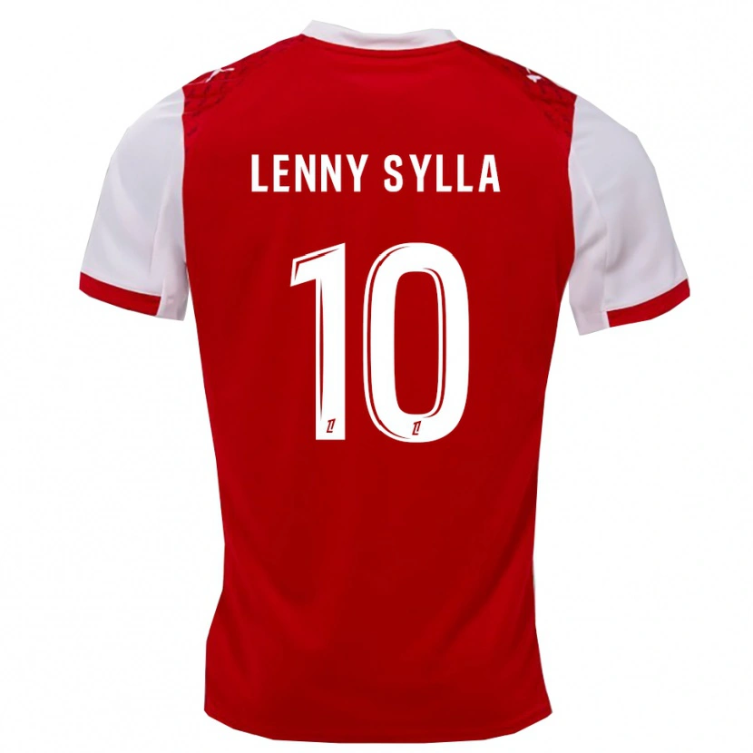 Danxen Hombre Camiseta Lenny Sylla #10 Rojo Blanco 1ª Equipación 2025/26 La Camisa México