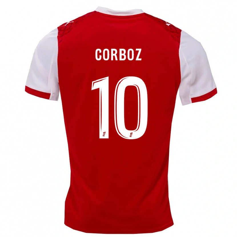 Danxen Hombre Camiseta Rachel Corboz #10 Rojo Blanco 1ª Equipación 2025/26 La Camisa México