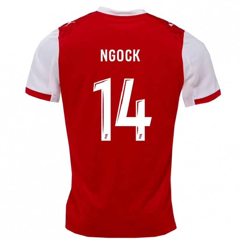 Danxen Hombre Camiseta Monique Ngock #14 Rojo Blanco 1ª Equipación 2025/26 La Camisa México