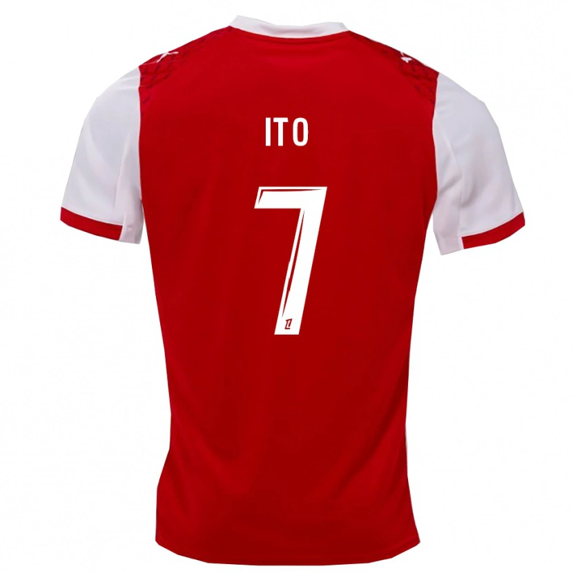 Danxen Hombre Camiseta Junya Ito #7 Rojo Blanco 1ª Equipación 2025/26 La Camisa México