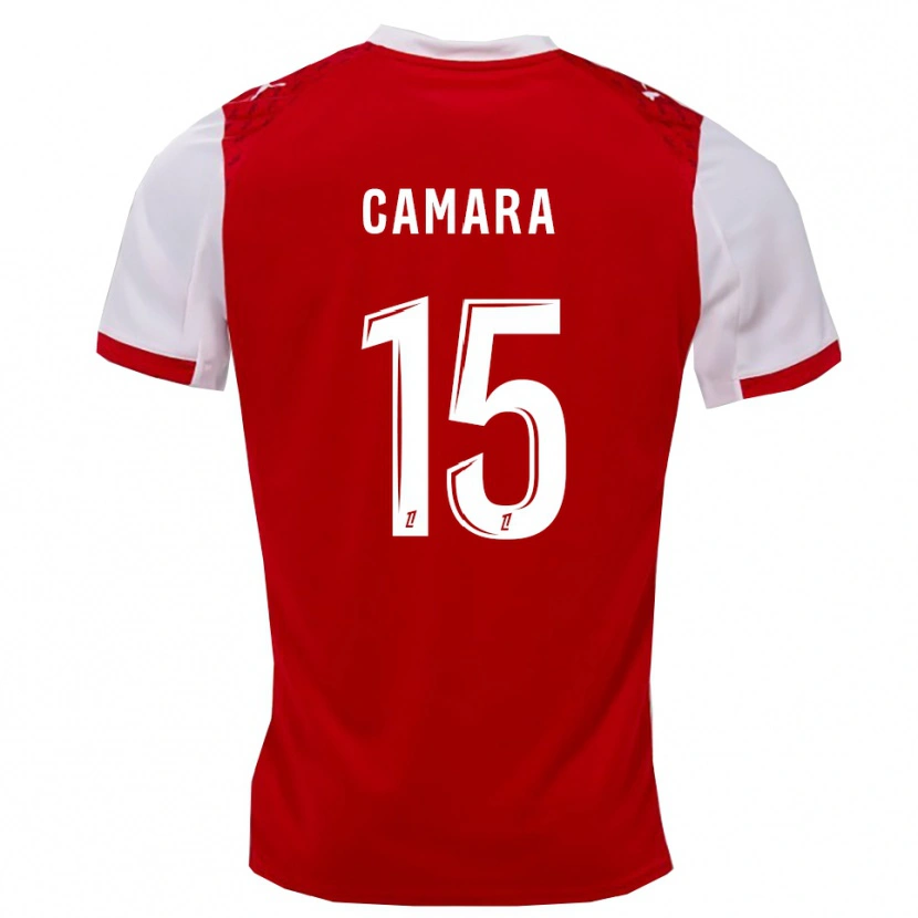 Danxen Hombre Camiseta Condé Camara #15 Rojo Blanco 1ª Equipación 2025/26 La Camisa México