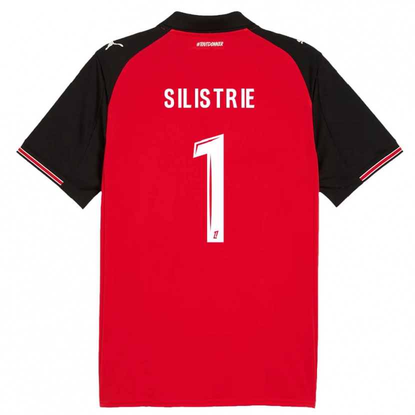 Danxen Hombre Camiseta Mathys Silistrie #1 Rojo Negro 1ª Equipación 2025/26 La Camisa México