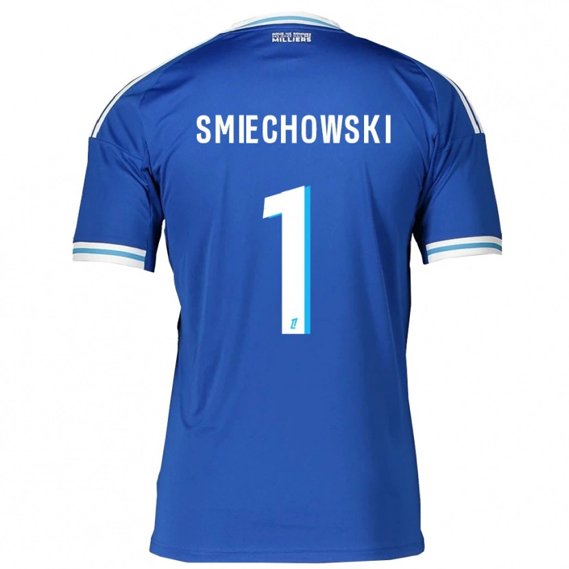 Danxen Hombre Camiseta Artur Smiechowski #1 Azul Blanco 1ª Equipación 2025/26 La Camisa México