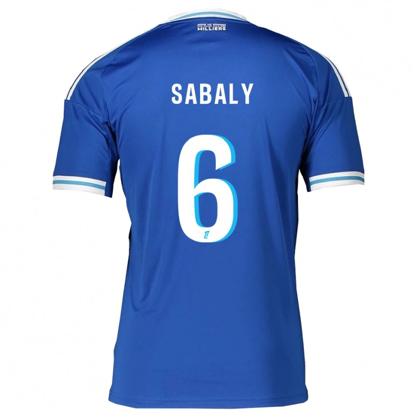 Danxen Hombre Camiseta Idrissa Sabaly #6 Azul Blanco 1ª Equipación 2025/26 La Camisa México