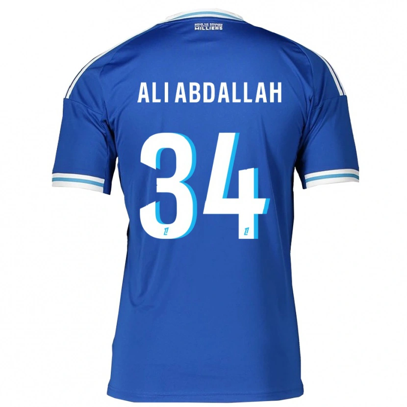 Danxen Hombre Camiseta Aboubacar Ali Abdallah #34 Azul Blanco 1ª Equipación 2025/26 La Camisa México