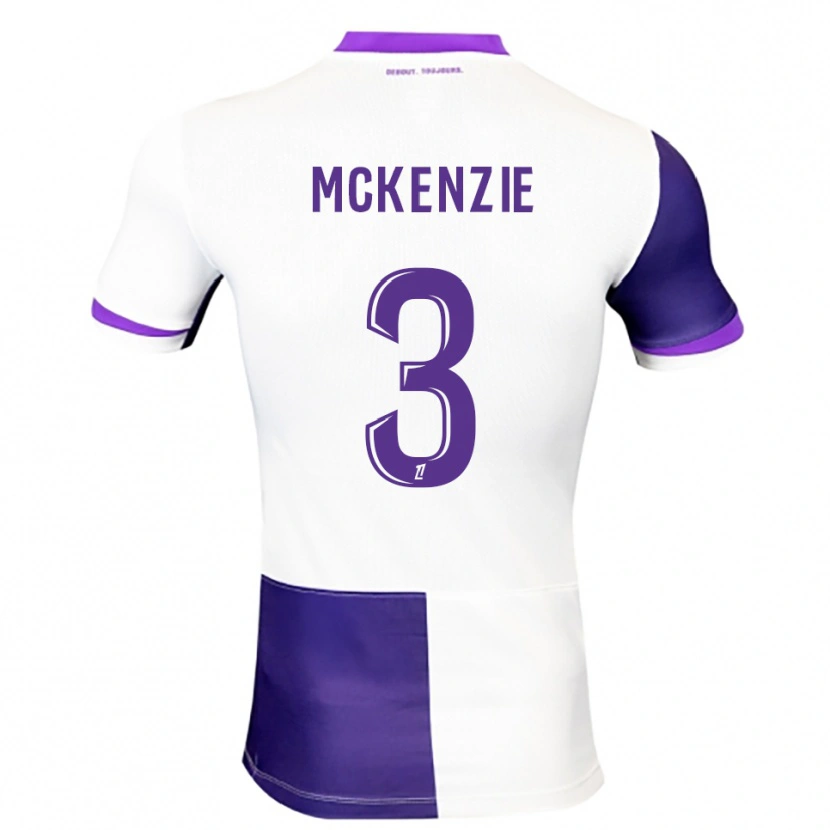 Danxen Hombre Camiseta Mark Mckenzie #3 Morado Blanco 1ª Equipación 2025/26 La Camisa México