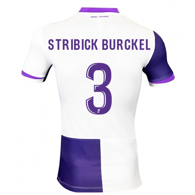 Danxen Hombre Camiseta Laetitia Stribick-Burckel #3 Morado Blanco 1ª Equipación 2025/26 La Camisa México