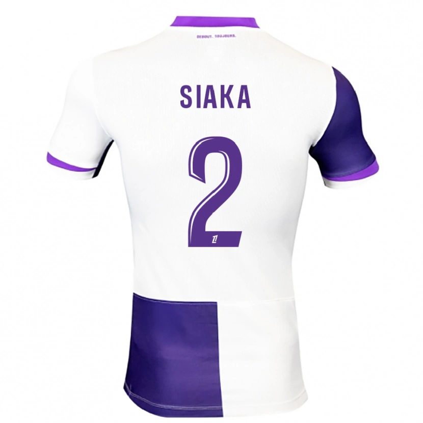 Danxen Hombre Camiseta Nazihary Siaka #2 Morado Blanco 1ª Equipación 2025/26 La Camisa México