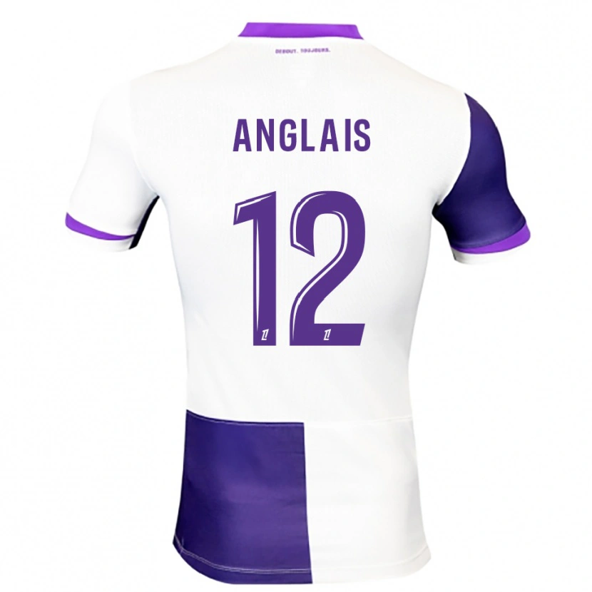 Danxen Hombre Camiseta Anaëlle Anglais #12 Morado Blanco 1ª Equipación 2025/26 La Camisa México