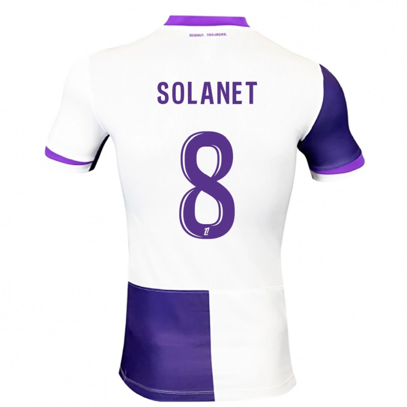 Danxen Hombre Camiseta Tatiana Solanet #8 Morado Blanco 1ª Equipación 2025/26 La Camisa México