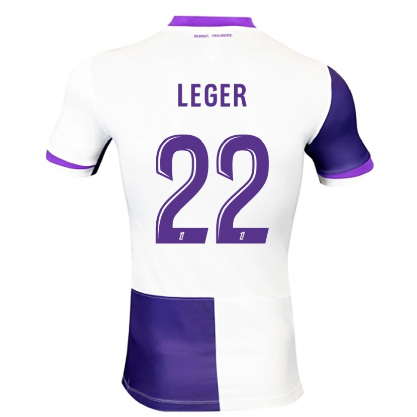 Danxen Hombre Camiseta Christelle Léger #22 Morado Blanco 1ª Equipación 2025/26 La Camisa México