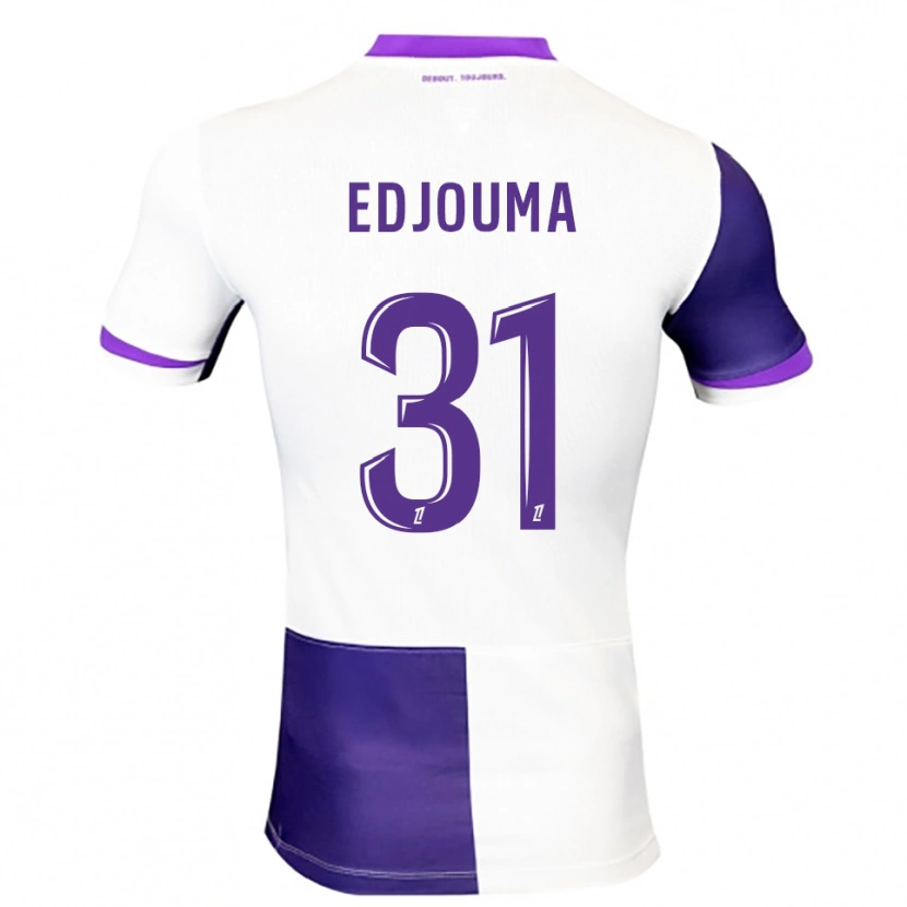 Danxen Hombre Camiseta Noah Edjouma #31 Morado Blanco 1ª Equipación 2025/26 La Camisa México